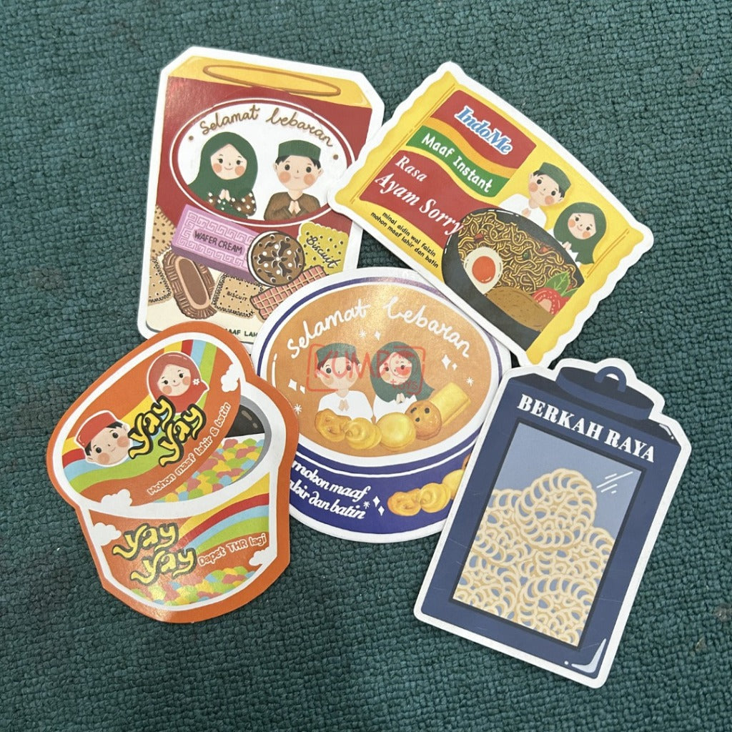 Amplop Lebaran Karakter Lucu Snack 3D