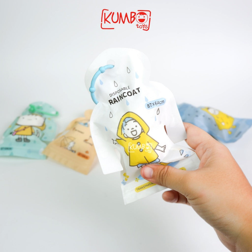 Jas Hujan Anak Mini Travel Bag Disposable Raincoat