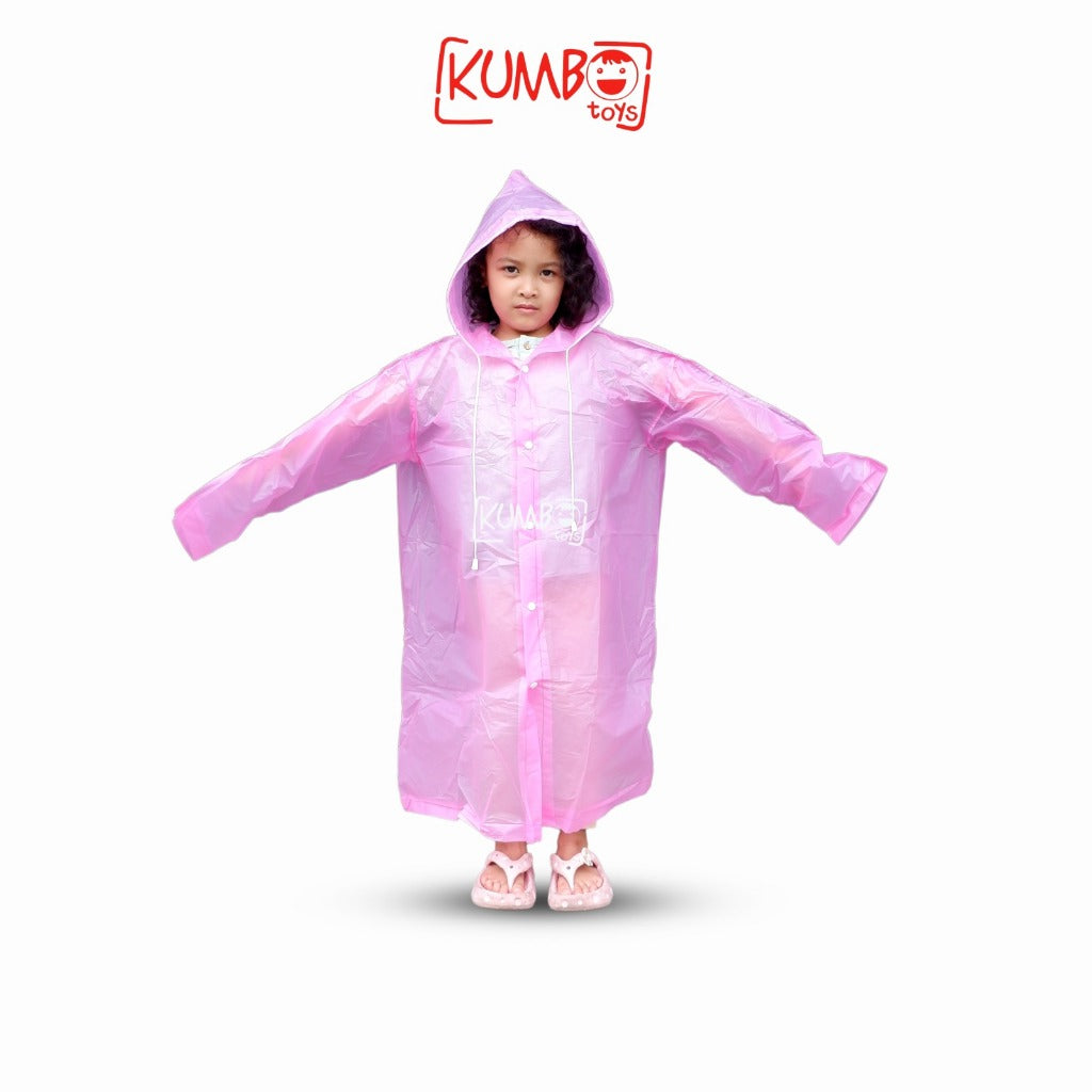 Jas Hujan Anak Polos/ Raincoat Jas Hujan Anak Trendy EVA Waterproff PVC