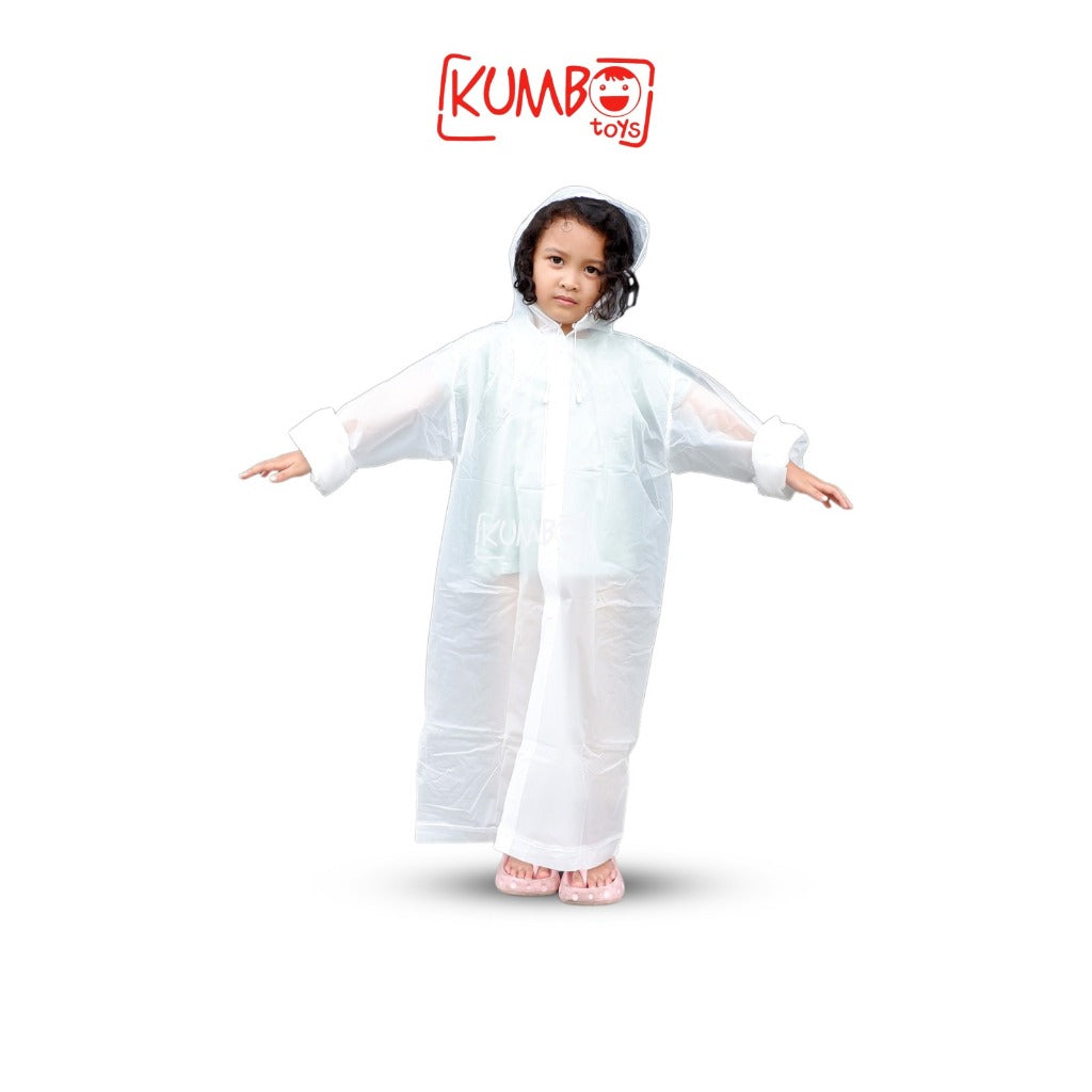Jas Hujan Anak Polos/ Raincoat Jas Hujan Anak Trendy EVA Waterproff PVC