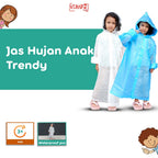 Jas Hujan Anak Polos/ Raincoat Jas Hujan Anak Trendy EVA Waterproff PVC