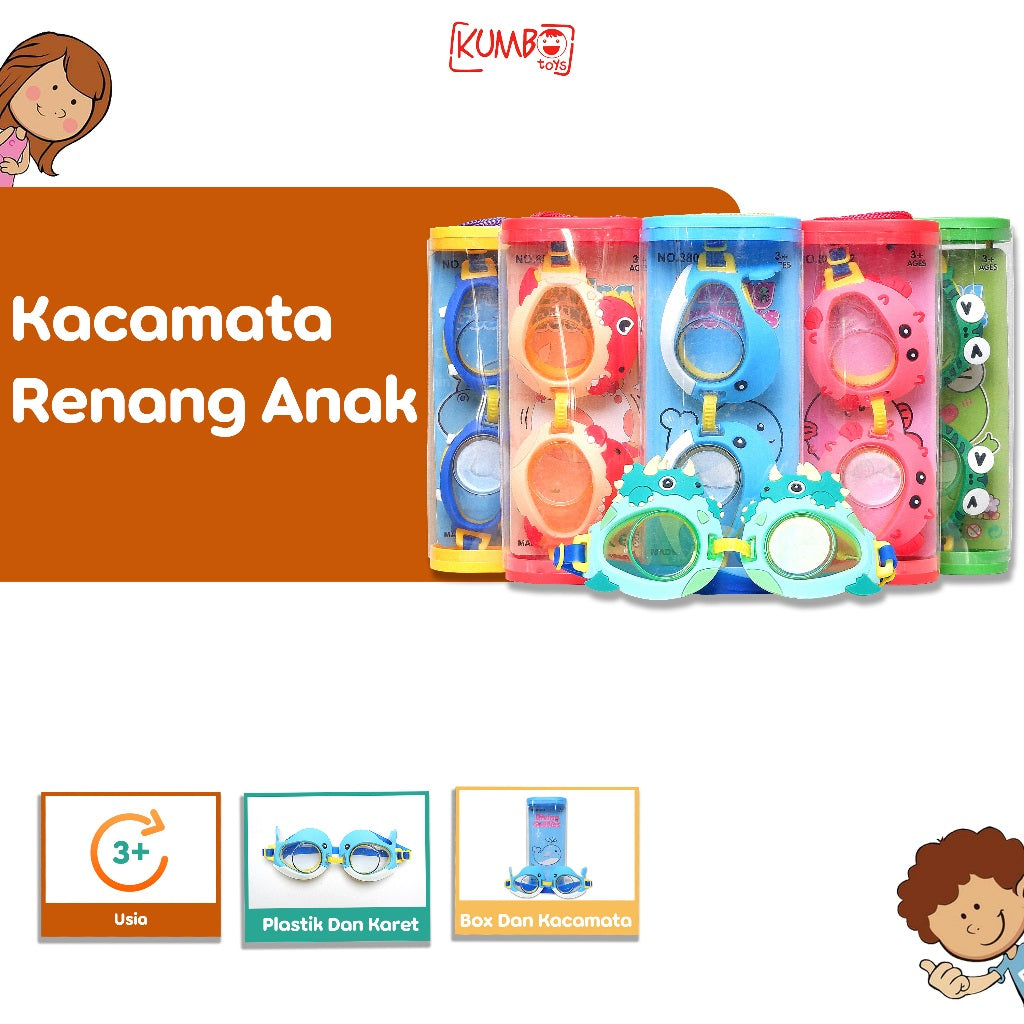 Kacamata Renang Anak Karakter Hewan