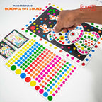 Mainan Edukasi Menempel Sticker / Label Dot Karakter Bergambar Mewarnai Anak