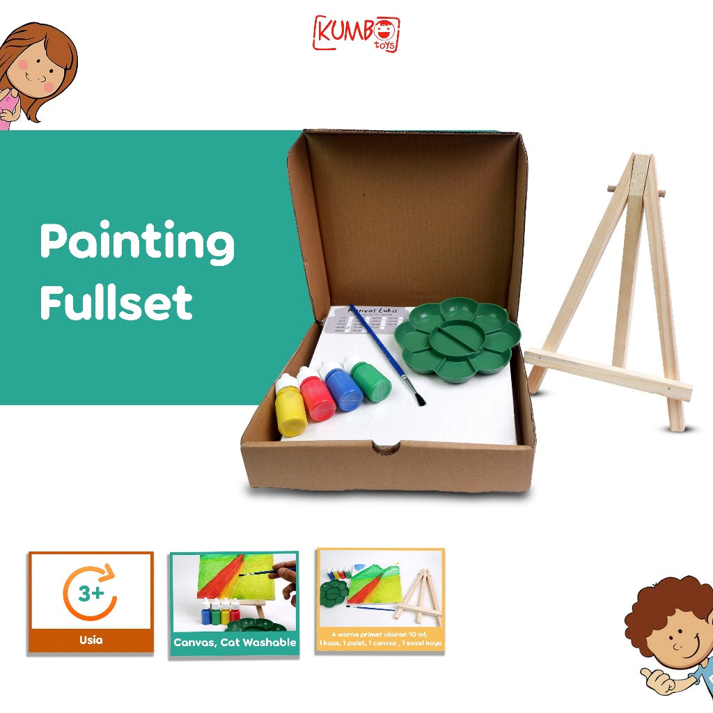 Mainan Edukasi Anak Melukis Painting Full Set