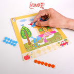 Mainan Edukasi Anak DIY Menempel Kancing Mainan Kreatifitas Anak