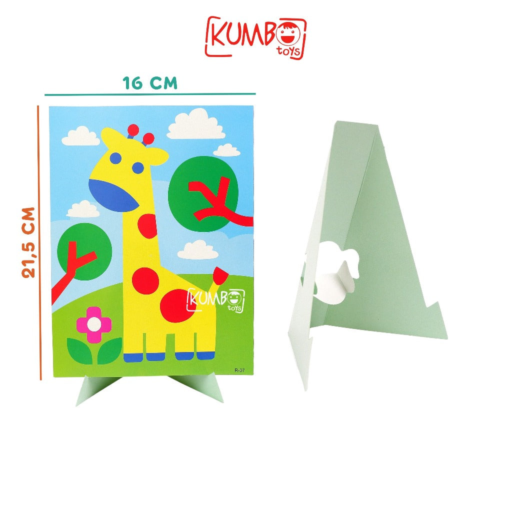 Mainan Edukasi Anak DIY Menempel Pom Pom Prakarya Kerajinan Tangan