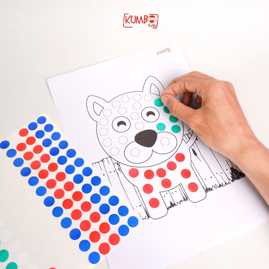 Mainan Edukasi Paket Menempel Dot Sticker/Label