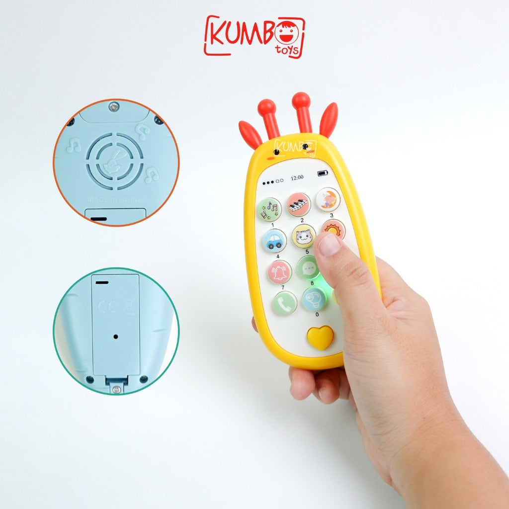 Mainan Edukasi Anak Puzzle Mobile Phone Mainan Musik Bayi