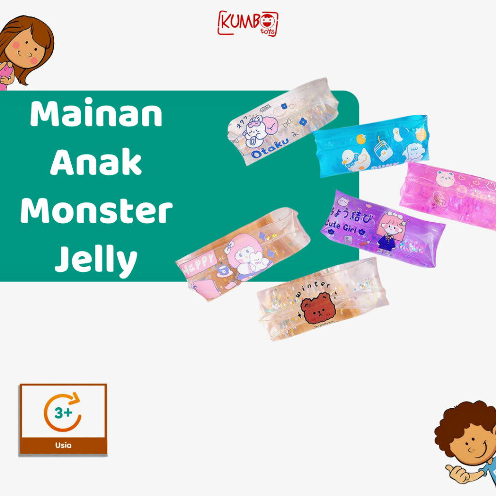 Mainan Anak Monster Jelly Licin Catch Air