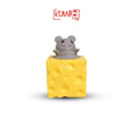 Mainan Anak Squishy Mouse Keju Karet Silikon/ Mainan Decompression Stress Pop Up Tikus