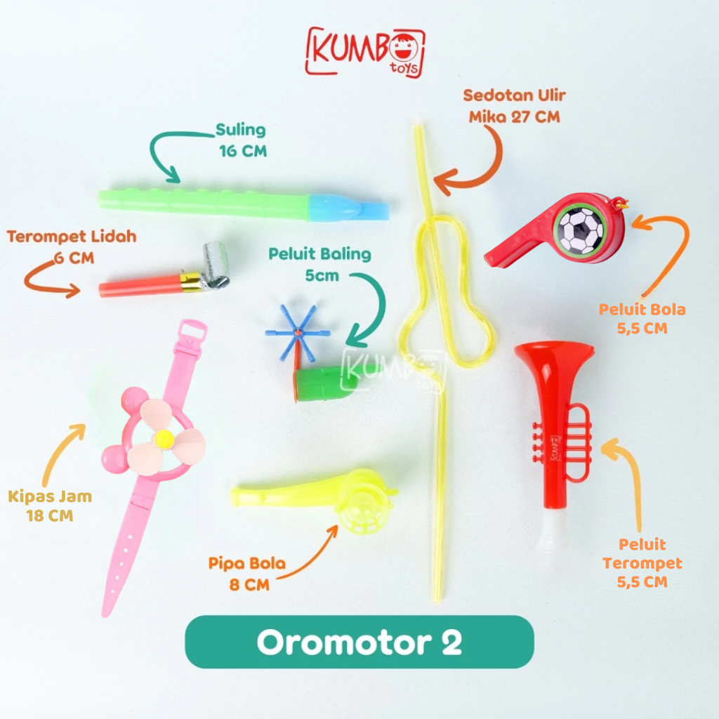 Mainan Edukasi Anak Stimulasi Oromotor Oral Motor Speech Delay Terapi Wicara