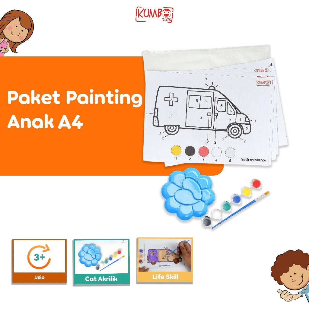 Paket Painting Anak/ Mewarnai