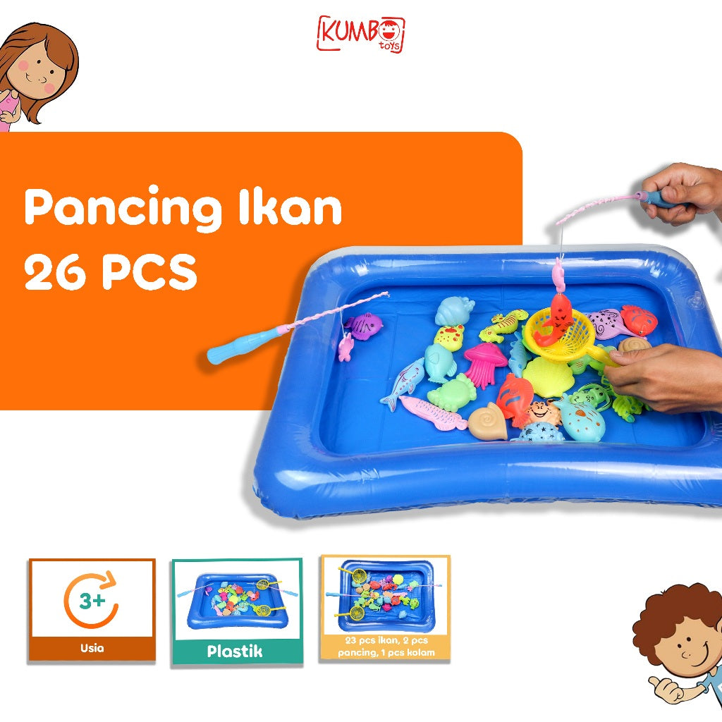 Mainan Pancing Ikan Kolam Pancing Ikan Magnet Anak