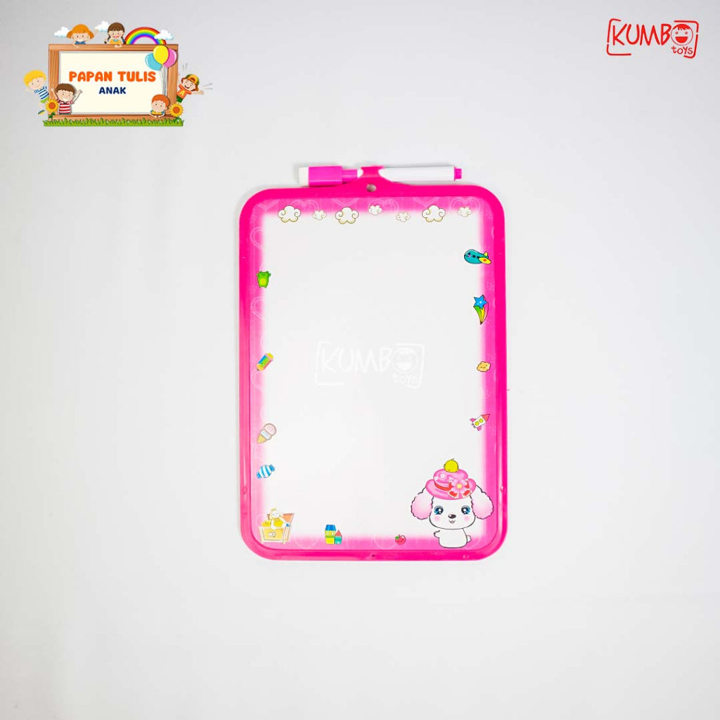 Mainan Edukasi Papan Tulis Kecil Anak Whiteboard Mini Wipe and Clean