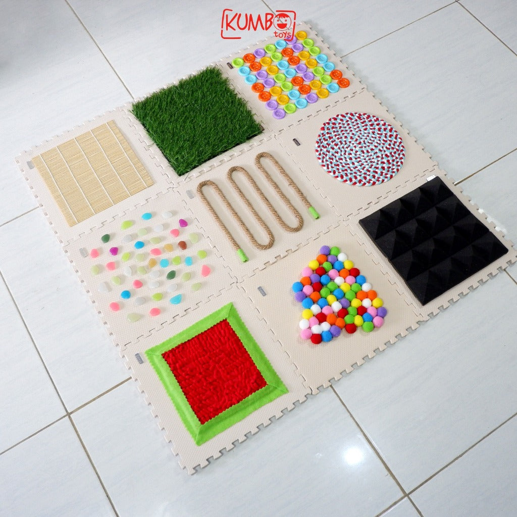 Mainan Edukasi Anak Paket Sensory Path Mat EvaMat