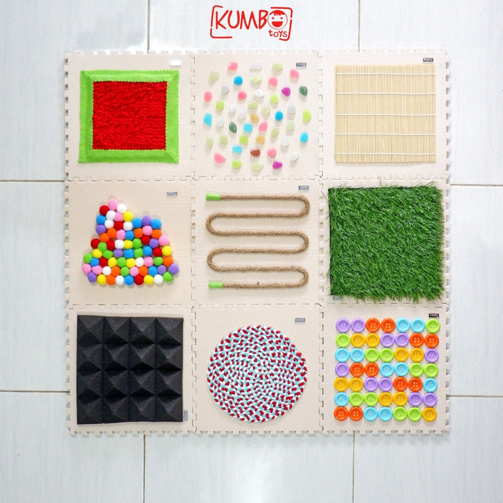 Mainan Edukasi Anak Paket Sensory Path Mat EvaMat