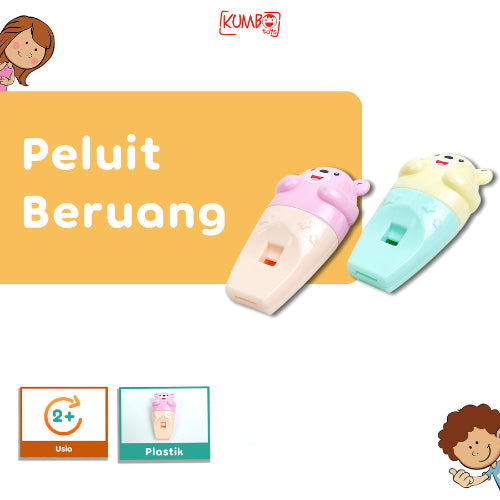 Mainan Edukasi Suara Anak Peluit Beruang Peluit Terapi Wicara Oromotor