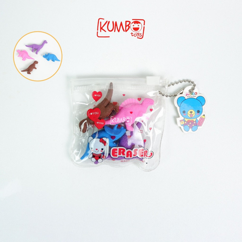 Penghapus Pensil Anak Bentuk Lucu 1 SET 4 PCS Penghapus Karakter