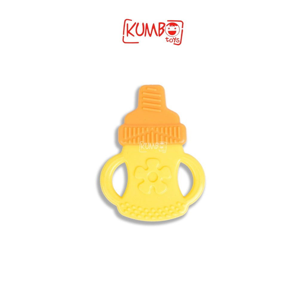 Mainan Gigitan Bayi Teether Pipih Lentur Buah Bahan silikon BPA Free