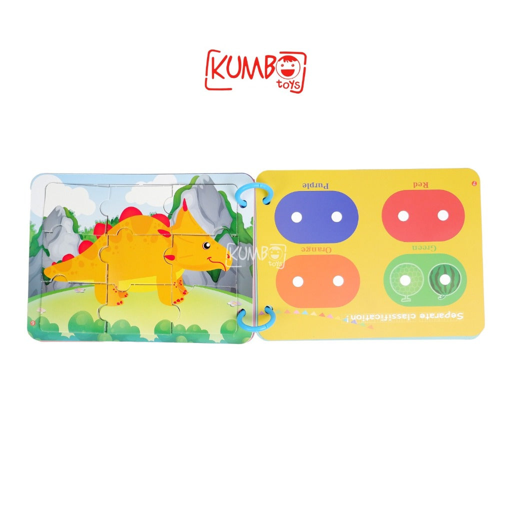 Mainan Edukasi Anak Quiet Book Thinking Game Activity Reusable Book Buku Aktivitas