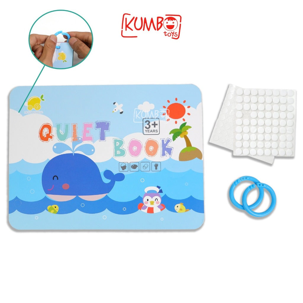Mainan Edukasi Anak Quiet Book Thinking Game Activity Reusable Book Buku Aktivitas
