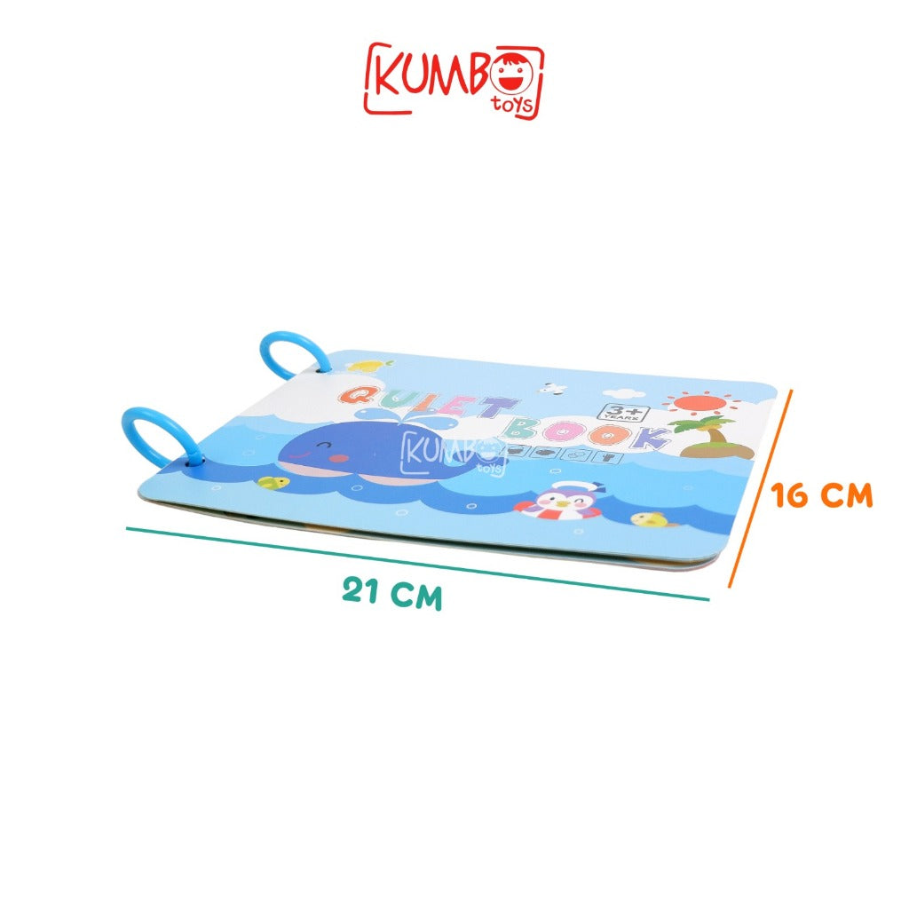 Mainan Edukasi Anak Quiet Book Thinking Game Activity Reusable Book Buku Aktivitas