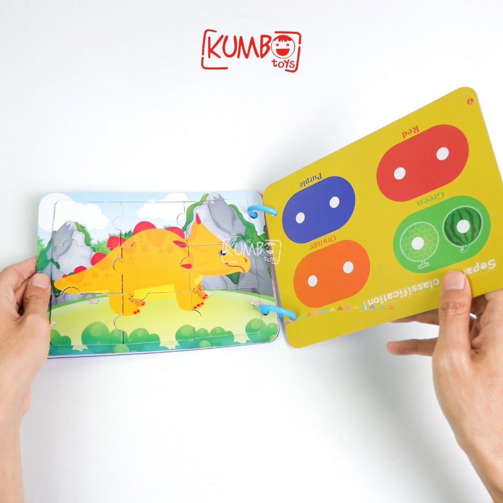 Mainan Edukasi Anak Quiet Book Thinking Game Activity Reusable Book Buku Aktivitas