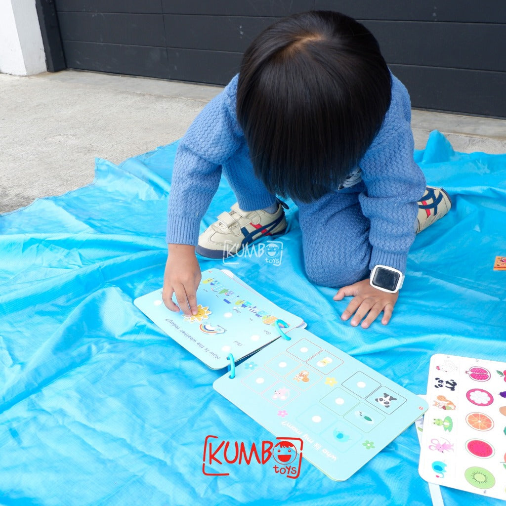 Mainan Edukasi Anak Quiet Book Thinking Game Activity Reusable Book Buku Aktivitas