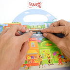 Mainan Edukasi Anak Reusable Sticker Book Theme Edukasi Buku Stiker Anak