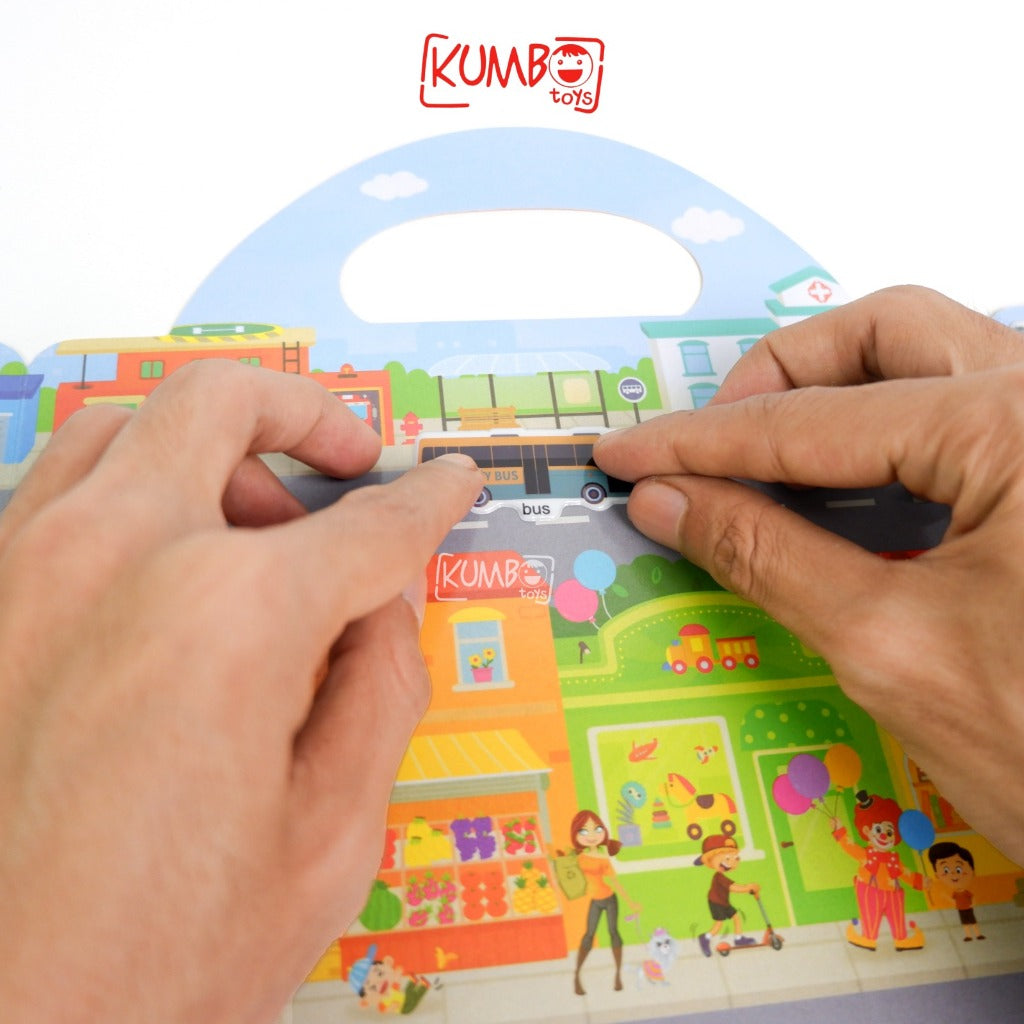 Mainan Edukasi Anak Reusable Sticker Book Theme Edukasi Buku Stiker Anak
