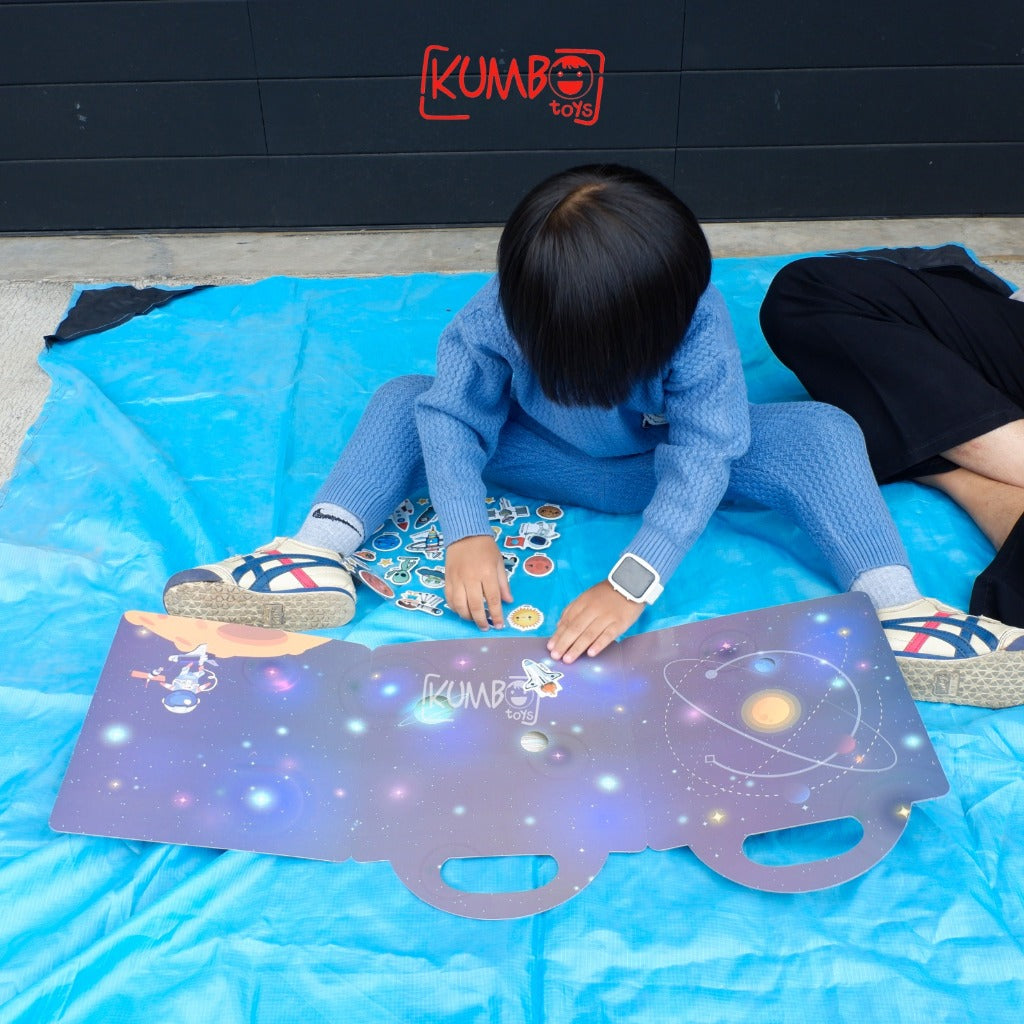 Mainan Edukasi Anak Reusable Sticker Book Theme Edukasi Buku Stiker Anak