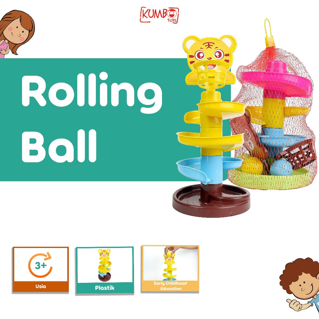 Mainan Edukasi Anak Bola Meluncur Rolling Ball Orbit