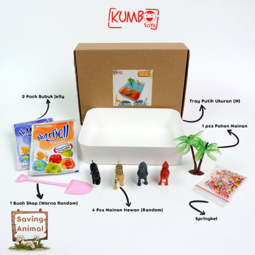 Saving Animal Edible Sensory Play Mainan Montessori Untuk Bayi