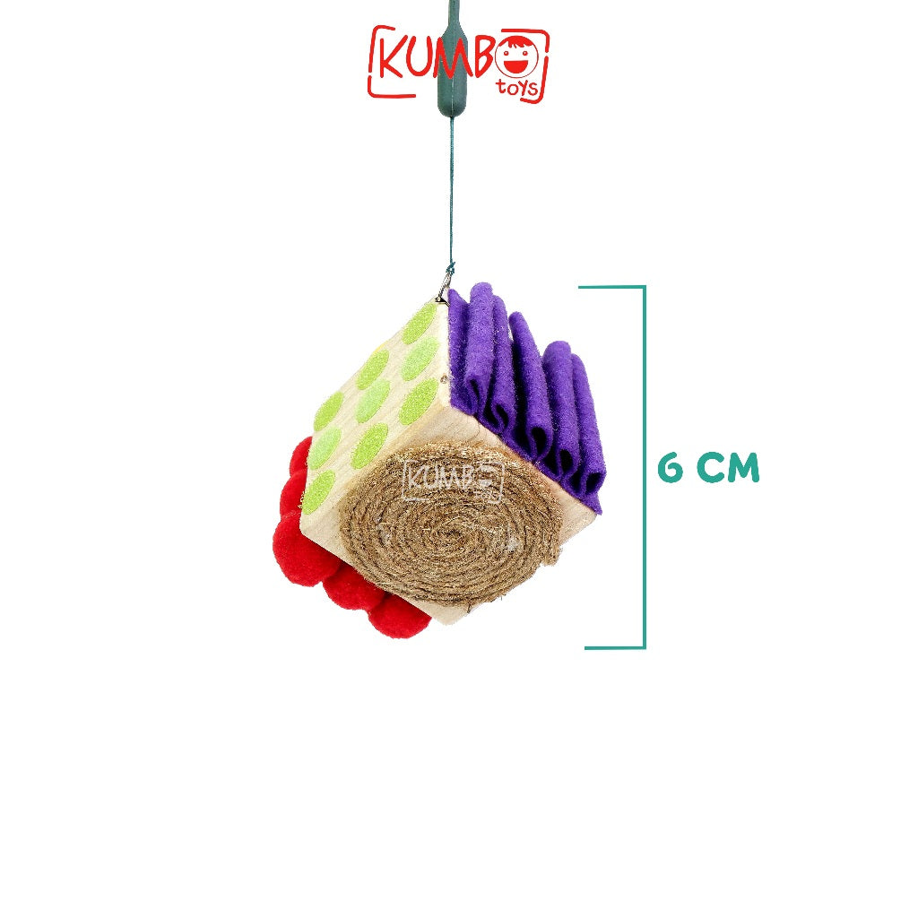 Mainan Montessori Sensory Cube Sensory Play Mengenal Tekstur