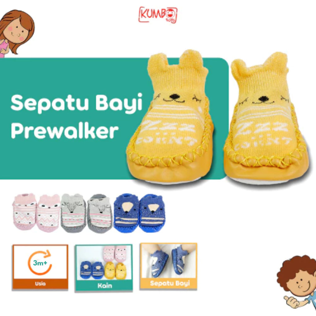 BABYFIT PATTERN MOCCASINS sepatu bayi prewalker kaos kaki anak import