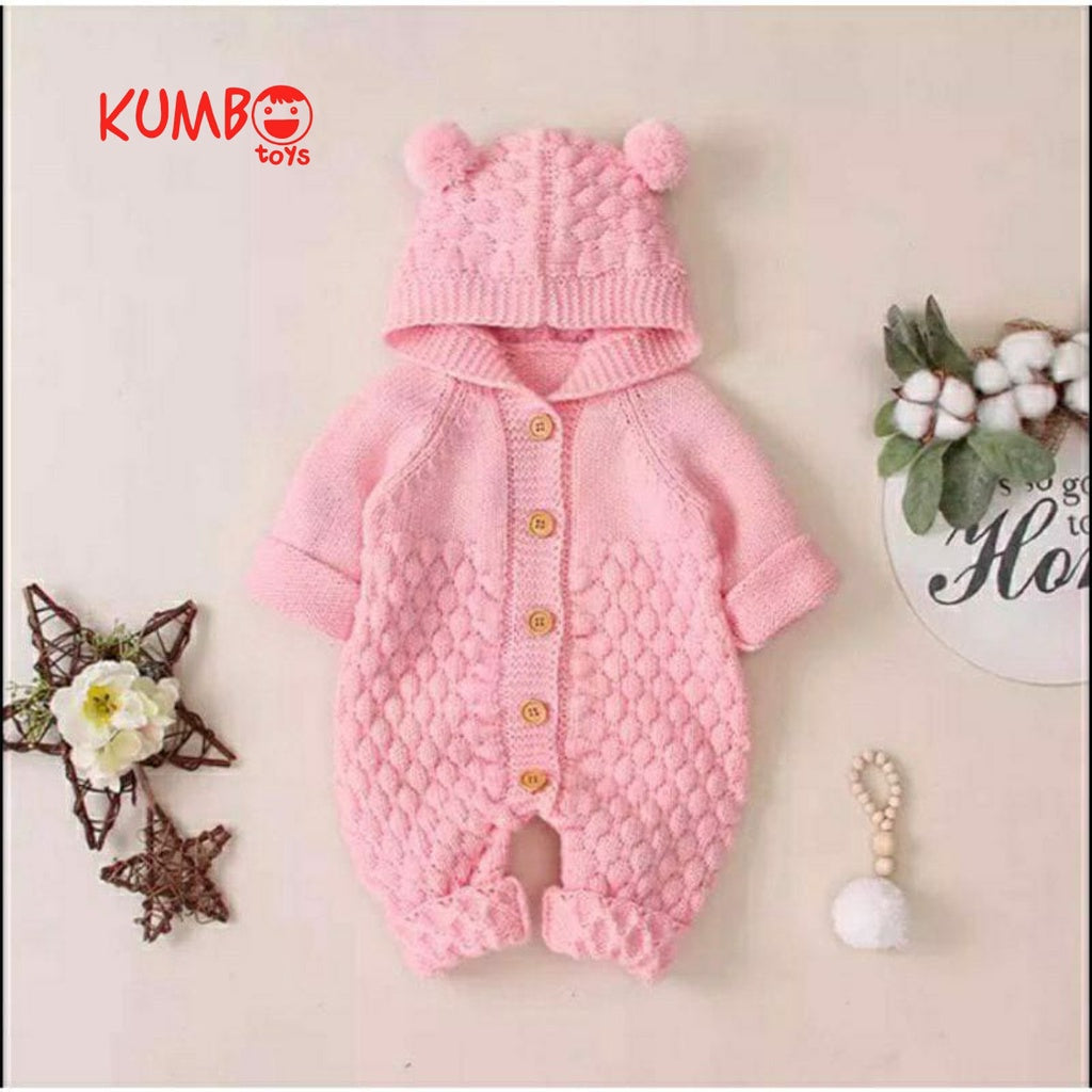 KIDS Rajut Anak Bayi Lucu 0-12 bln UNISEX/Baju kodok/Jumper bayi perempuan/Jumper bayi laki-laki
