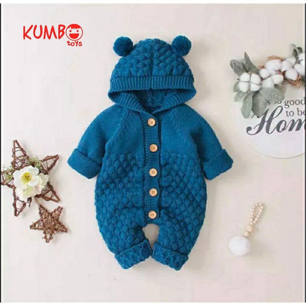 KIDS Rajut Anak Bayi Lucu 0-12 bln UNISEX/Baju kodok/Jumper bayi perempuan/Jumper bayi laki-laki