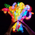Mainan POP LIGHT LED | SELANG NYALA | PIPA NYALA FIDGET TUBES SENSORY TOYS