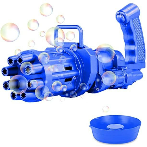 Mainan Bubble Gun Gatling Pistol Gelembung Sabun Anak Buble Gun Elektrik Machine Gun Bubble Busa