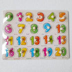 Mainan Edukasi Anak Puzzle Kayu Knob
