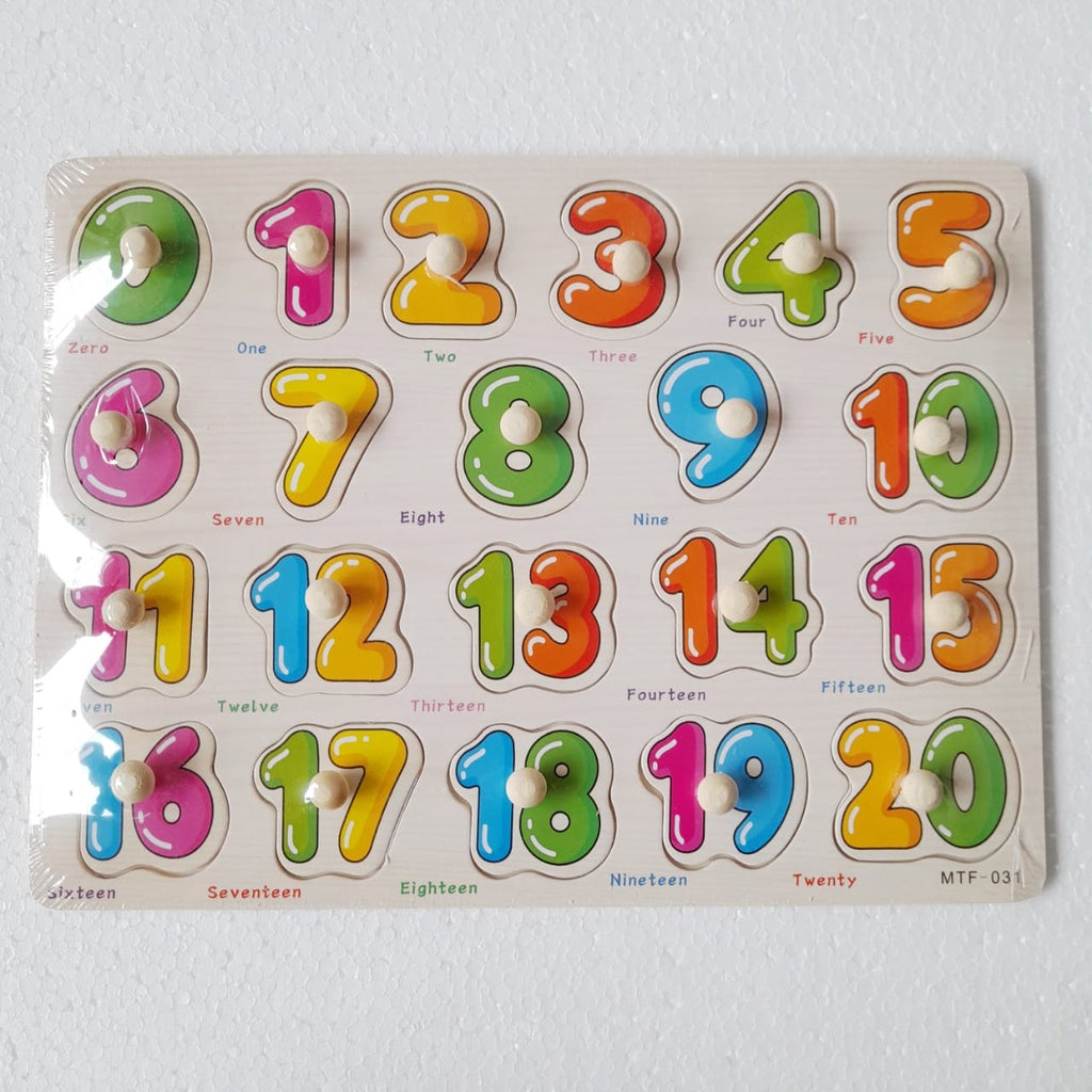 Mainan Edukasi Anak Puzzle Kayu Knob