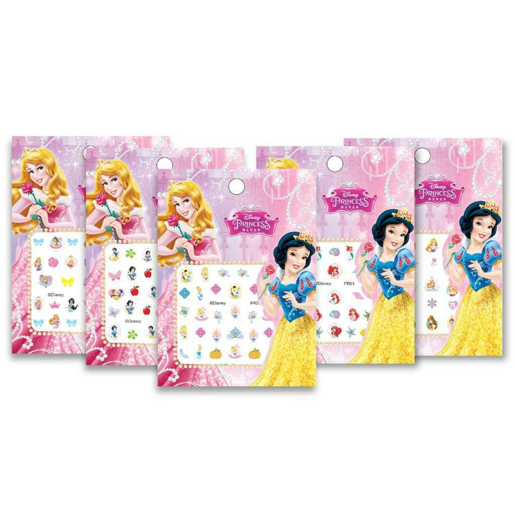 Stiker Kuku Anak Perempuan Karakter Sticker Nail Art Motif Princess Disney