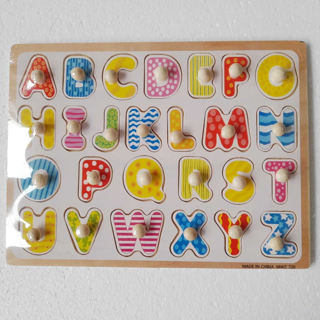 Mainan Edukasi Anak Puzzle Kayu Knob