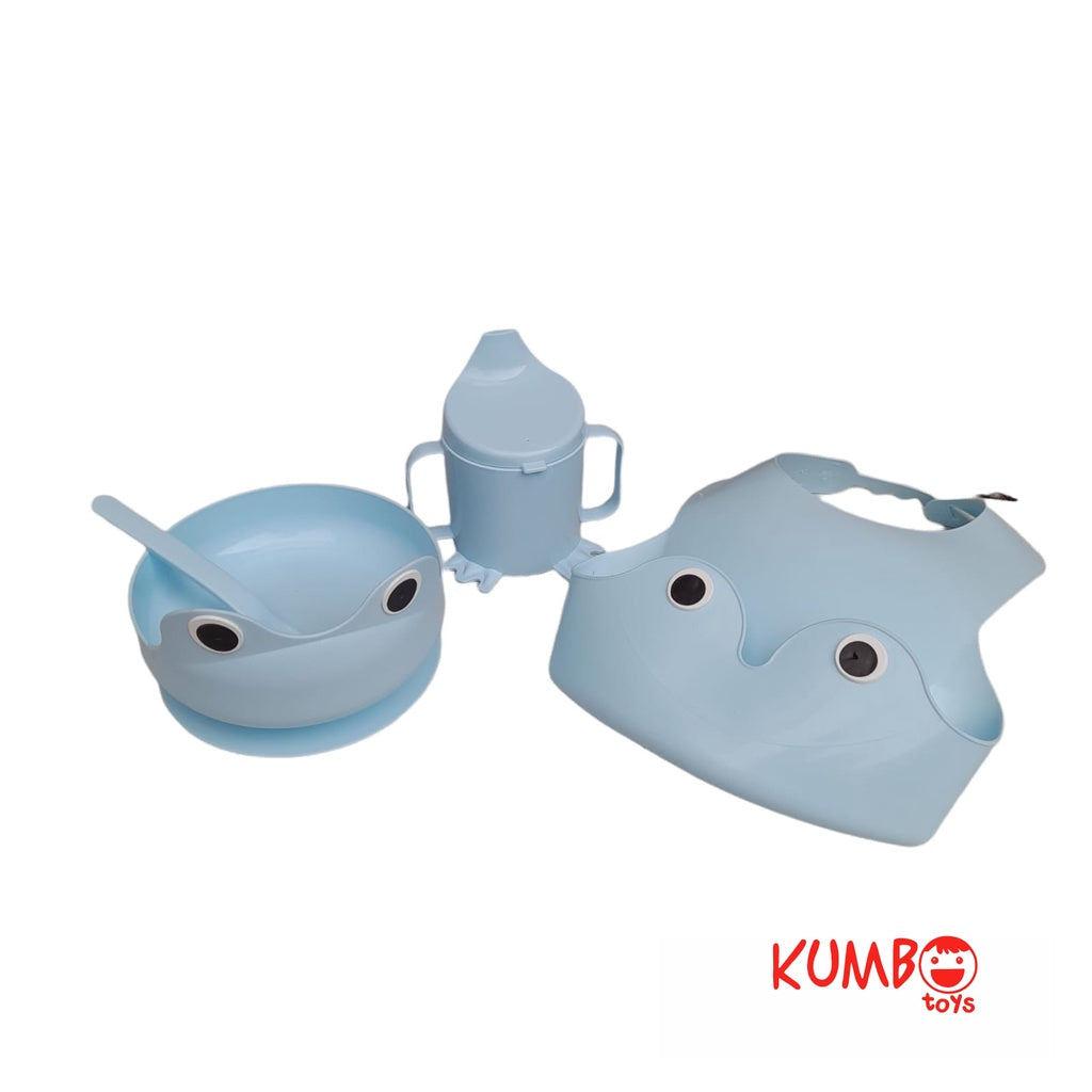 Hampers perlengkapan makan bayi,Set Alat Makan MPASI Bayi Slaber, Mangkuk, Mug, Sendok BPA Free IKEA Mata