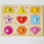 Mainan Edukasi Anak Puzzle Kayu Knob