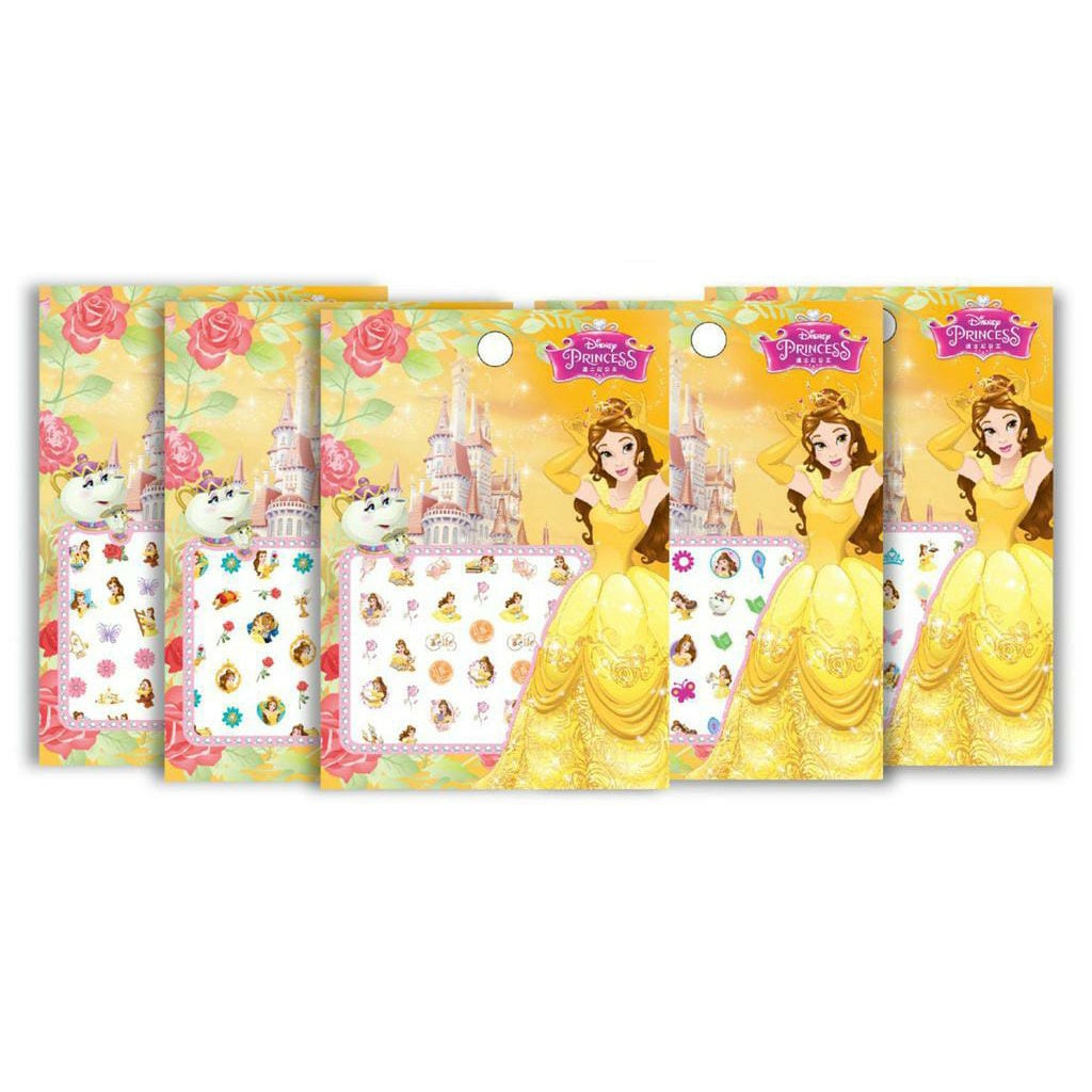 Stiker Kuku Anak Perempuan Karakter Sticker Nail Art Motif Princess Disney