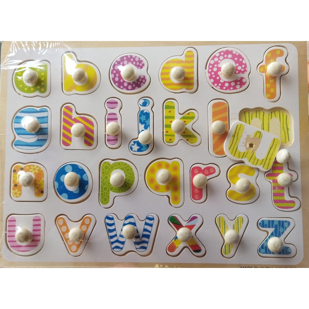 Mainan Edukasi Anak Puzzle Kayu Knob