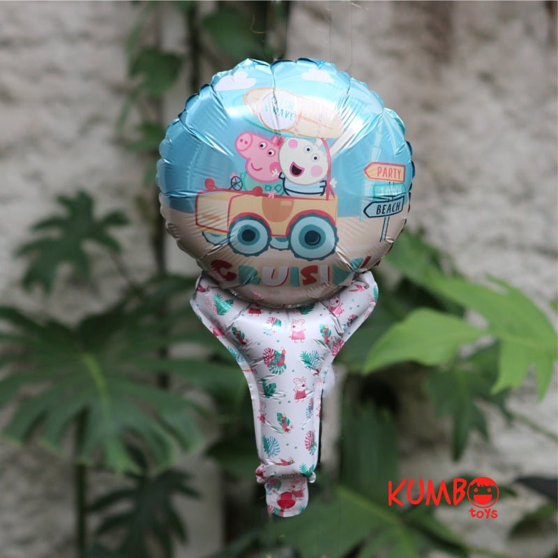 Mainan Anak Balon Foil Tongkat Karakter Kartun Pentungan Pesta Lucu