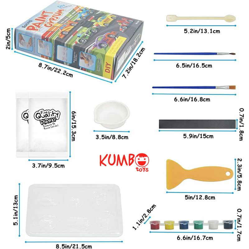 Mainan Anak DIY Paint Gypsum Mewarnai Patung