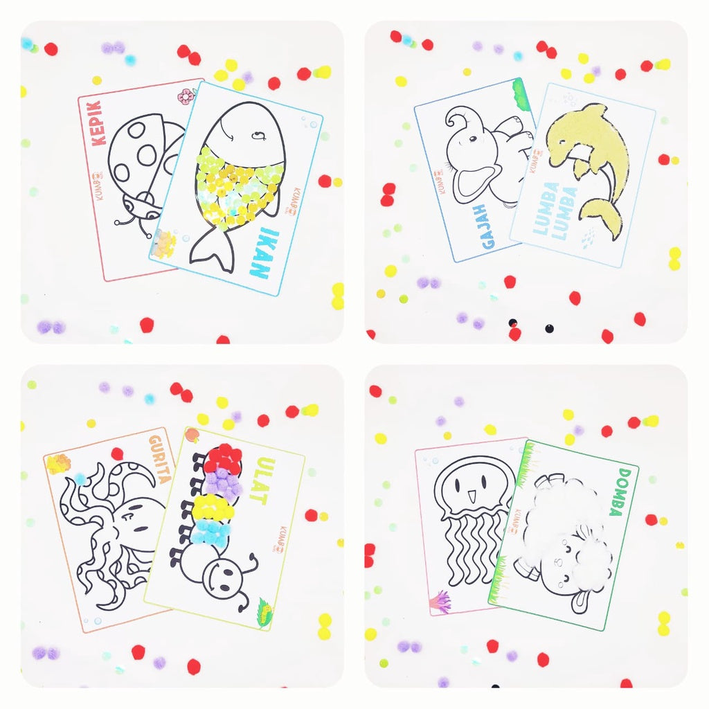 Aktivitas Menempel Tekstur pada Gambar Worksheet Activity Kids Worksheet Sensory Play PAUD / TK